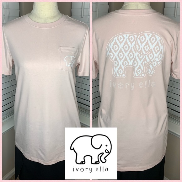Ivory Ella Light Pink Soft Tee T-Shirt Small NWT - Picture 2 of 2